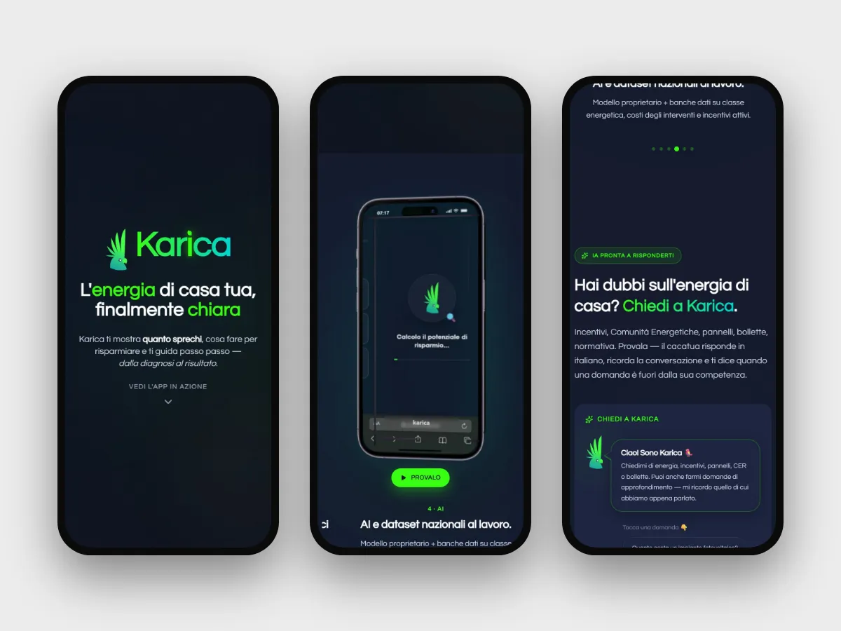 La web app Karica da telefono