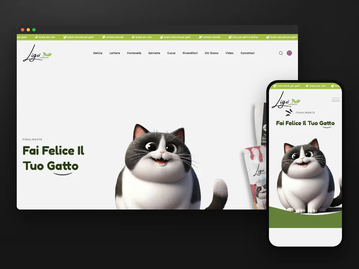 Sito, negozio online e video di Ligo Nature