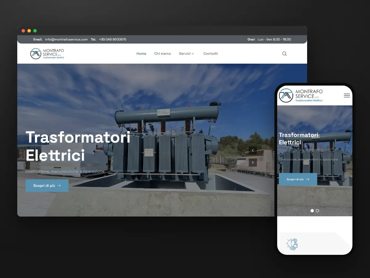 Sito bilingue di Montrafo, trasformatori elettrici
