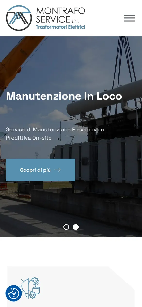 Il lavoro per Montrafo Service aperto sul telefono