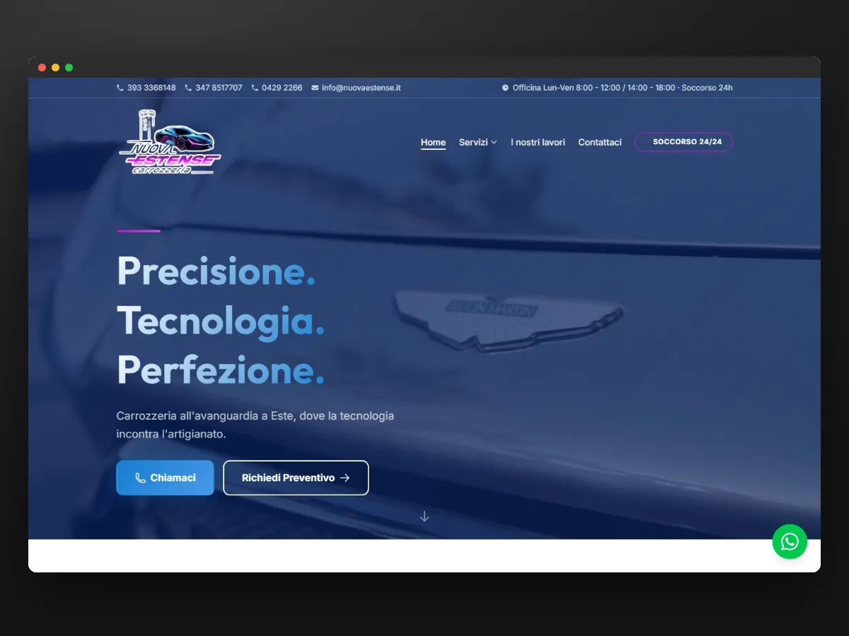 La testata del sito Nuova Estense