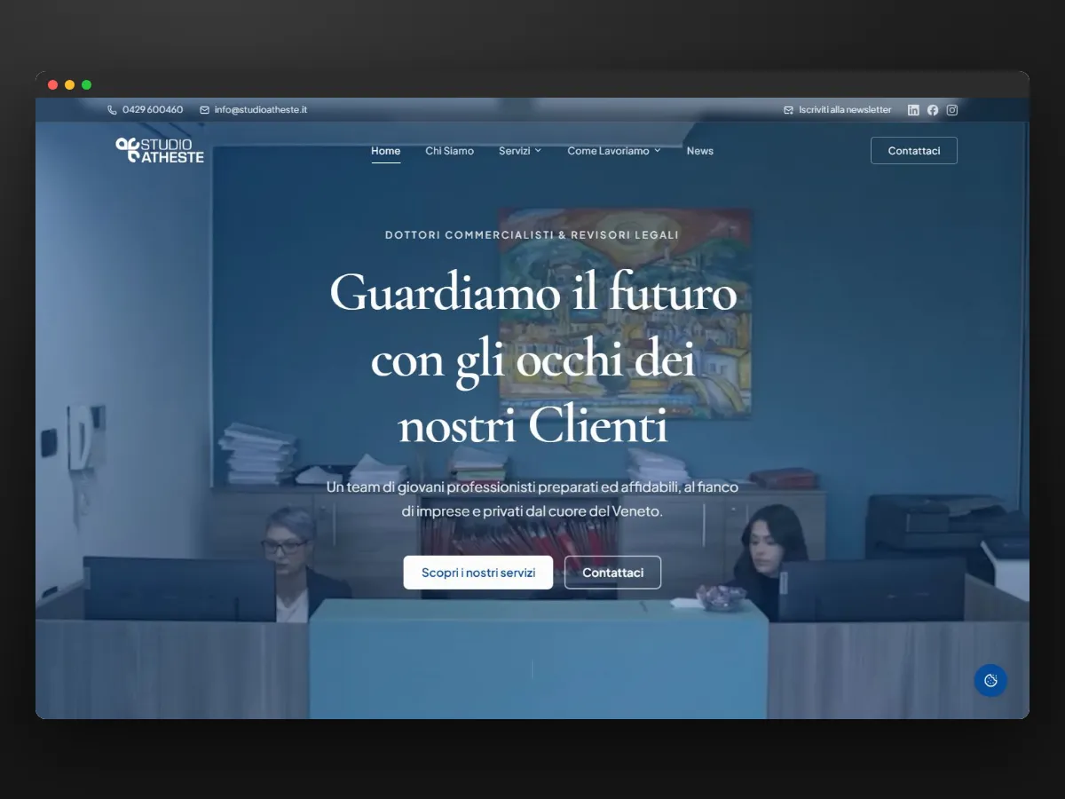 La testata del sito Studio Atheste