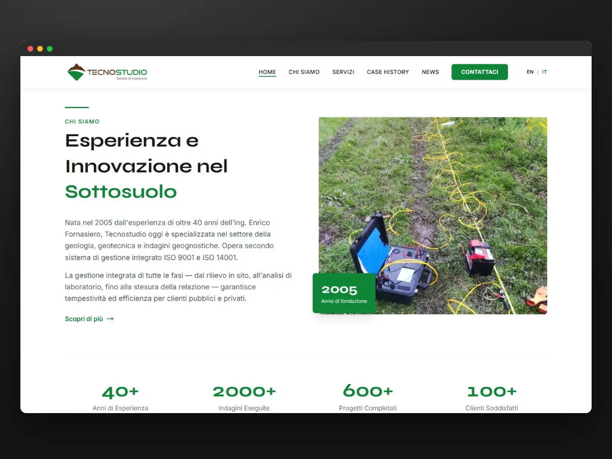 La presentazione di Tecnostudio con i numeri dello studio
